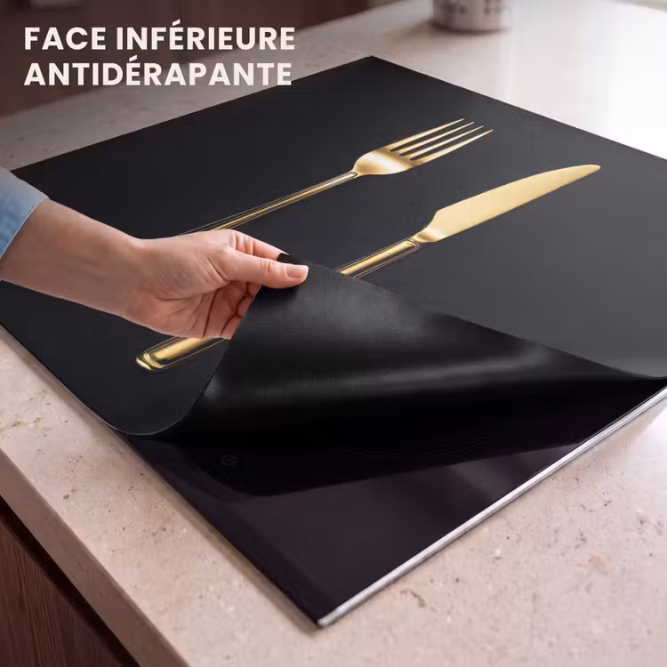Protection plaque induction - Couverts - Or - Couteau - Fourchette — 7