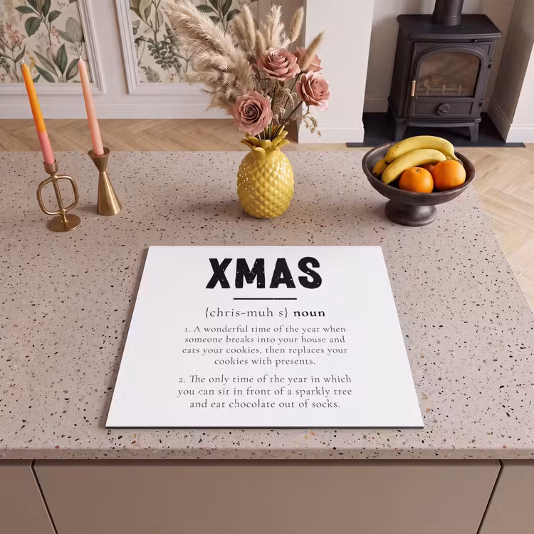 Protection plaque induction - Noël - Blanc - Xmas - Citations - Vacances — 3