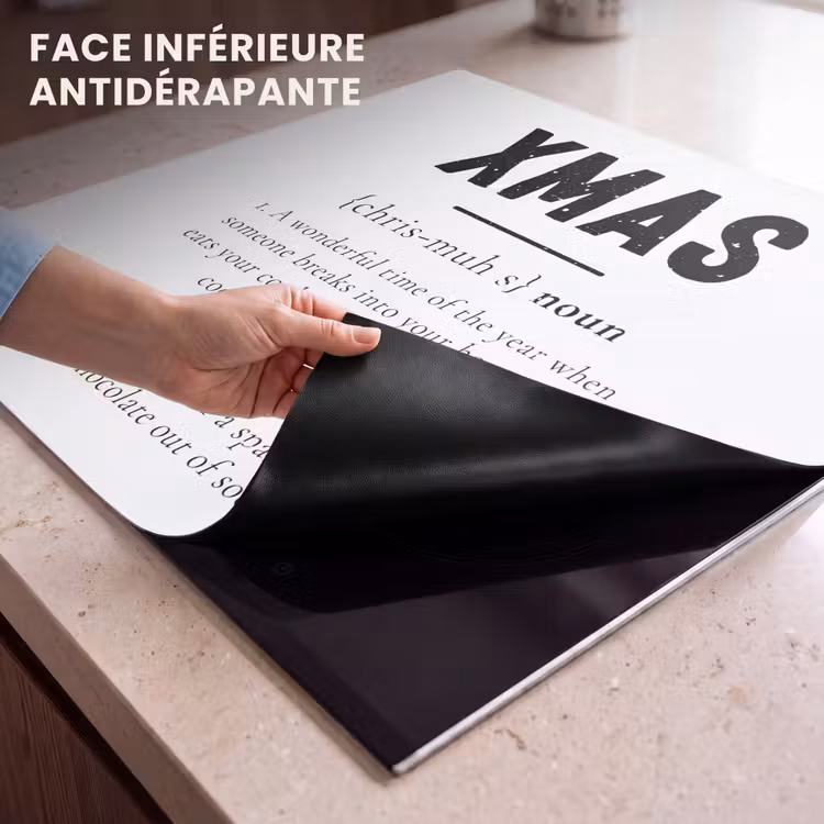 Protection plaque induction - Noël - Blanc - Xmas - Citations - Vacances — 7