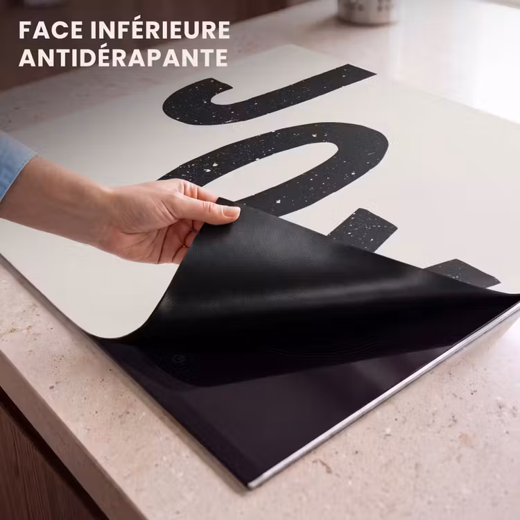 Protection plaque induction - Noël - Citation - Joie - Noir - Vacances — 7