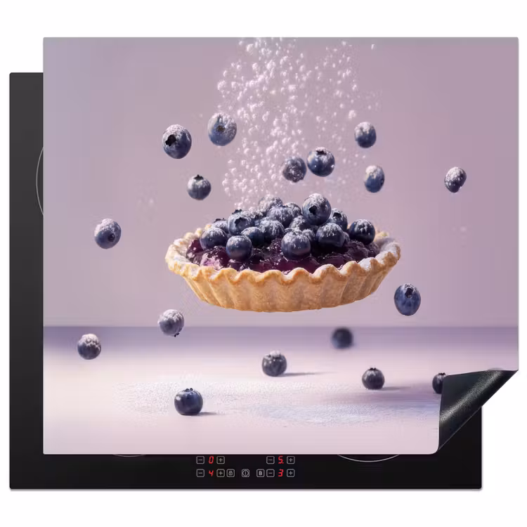 Protection plaque induction - Alimentation - Gâteau - Baies - Bleu — 1