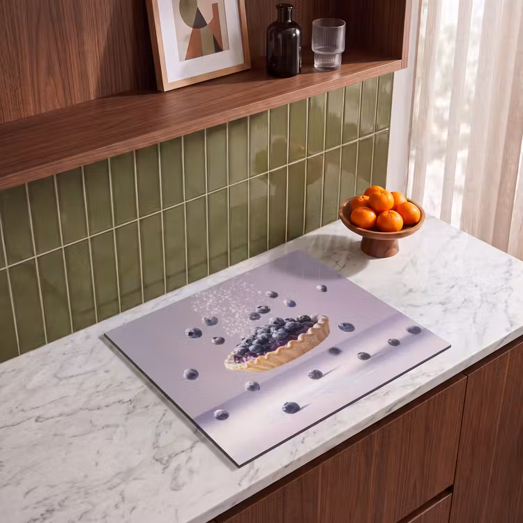 Protection plaque induction - Alimentation - Gâteau - Baies - Bleu — 4