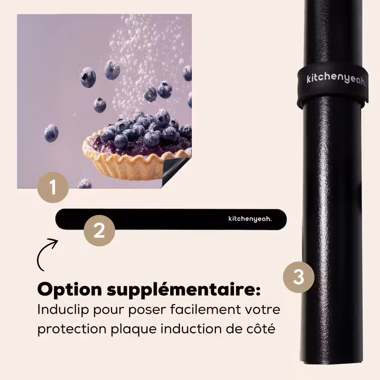 Protection plaque induction - Alimentation - Gâteau - Baies - Bleu — 8