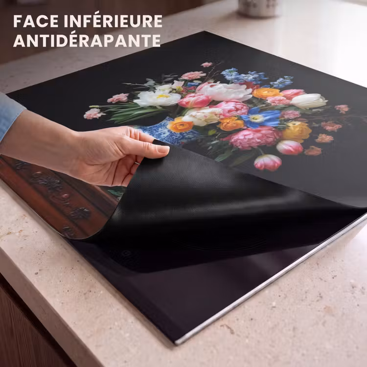 Protection plaque induction - Roses - Fleurs - Vase - Bouquet — 7