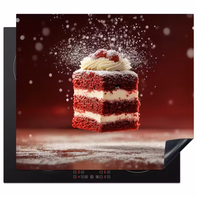 Protection plaque induction - Velours rouge - Gâteau - Aliments — 1