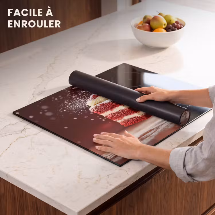 Protection plaque induction - Velours rouge - Gâteau - Aliments — 6