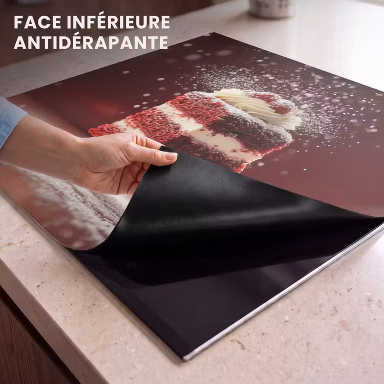 Protection plaque induction - Velours rouge - Gâteau - Aliments — 7