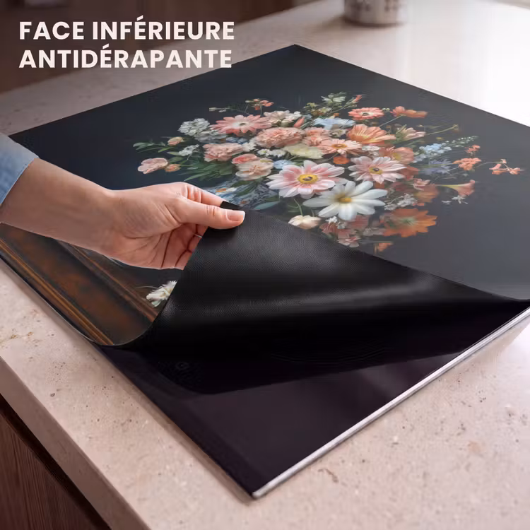 Protection plaque induction - Bois - Vase - Couleurs - Fleurs — 7