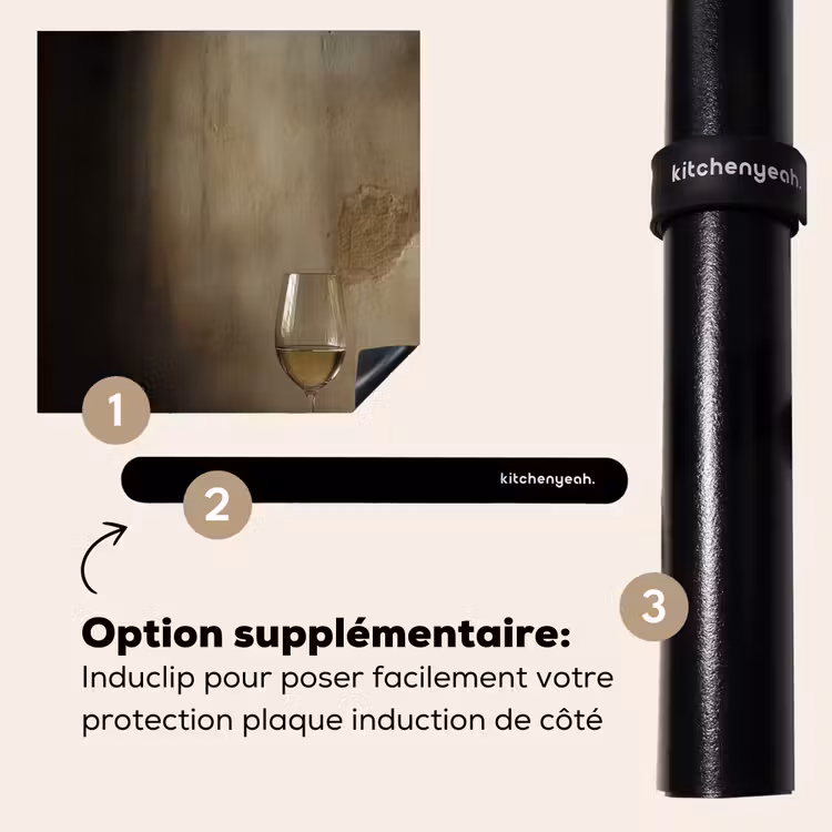 Protection plaque induction - Bow - Beige - White - Wine — 8