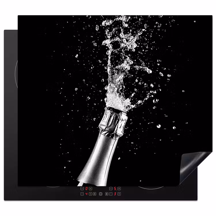 Protection plaque induction - Champagne - Noir - Éclaboussures - Éclatement — 1