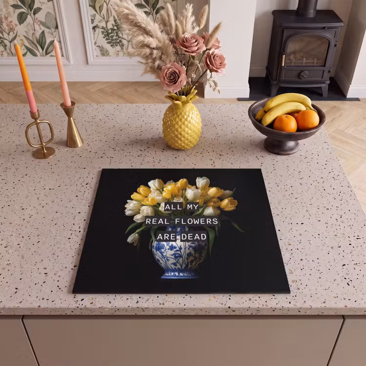 Protection plaque induction - Citations - Fleur - Tulipe - Jaune — 3