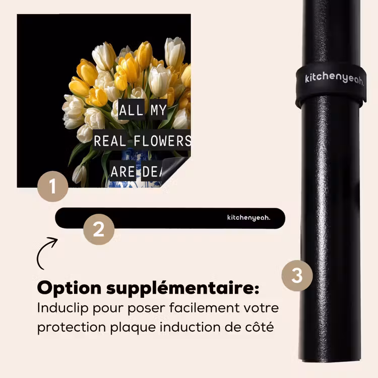 Protection plaque induction - Citations - Fleur - Tulipe - Jaune — 8
