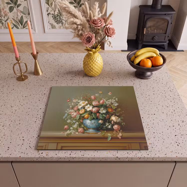 Protection plaque induction - Vase - Pastel - Couleurs - Fleurs — 3