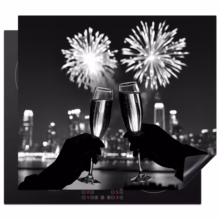 Protection plaque induction - Feux d'artifice - Cheers - Skyline - Champagne — 1