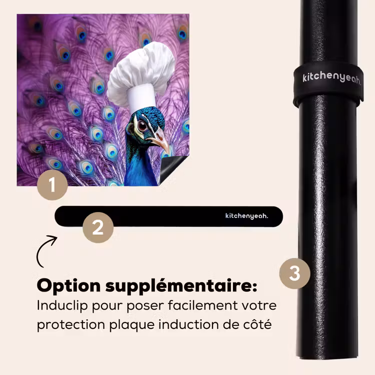 Protection plaque induction - Paon - Toque - Cool - Violet — 8