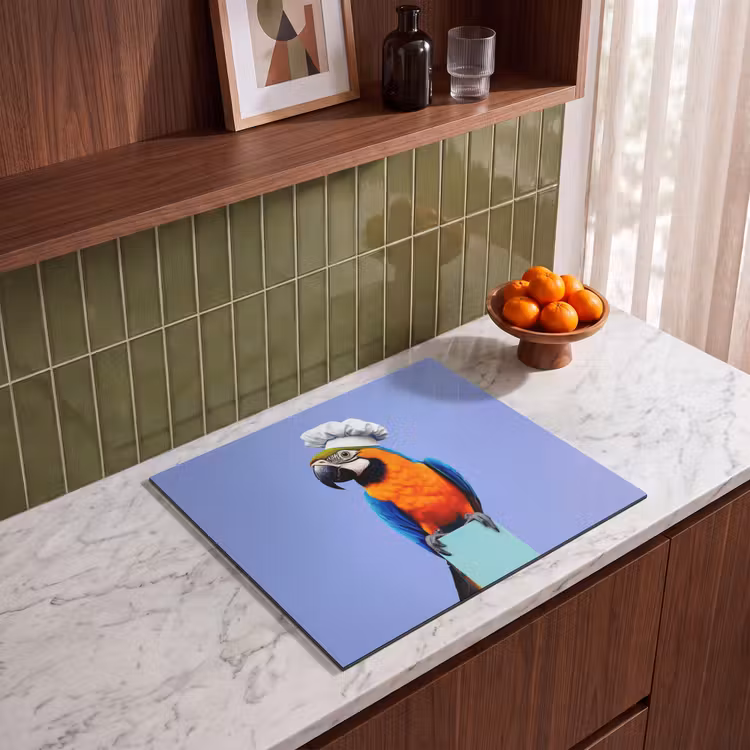 Protection plaque induction - Perroquet - Toque - Oiseau - Sympa — 4
