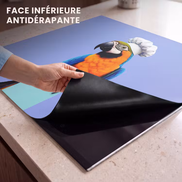 Protection plaque induction - Perroquet - Toque - Oiseau - Sympa — 7