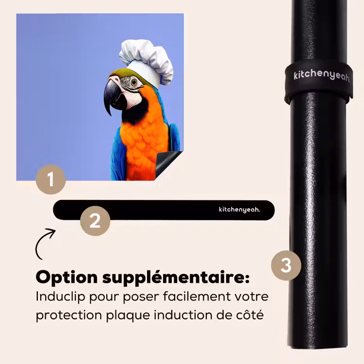 Protection plaque induction - Perroquet - Toque - Oiseau - Sympa — 8