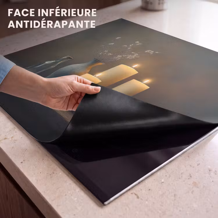 Protection plaque induction - Bougies - Nature morte - Rustique - Livres — 7