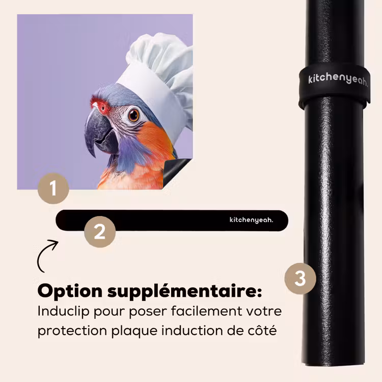 Protection plaque induction - Perroquet - Toque - Violet - Mignon — 8