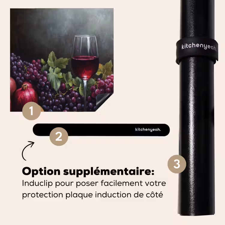 Protection plaque induction - Vin - Fruits - Nature morte — 8