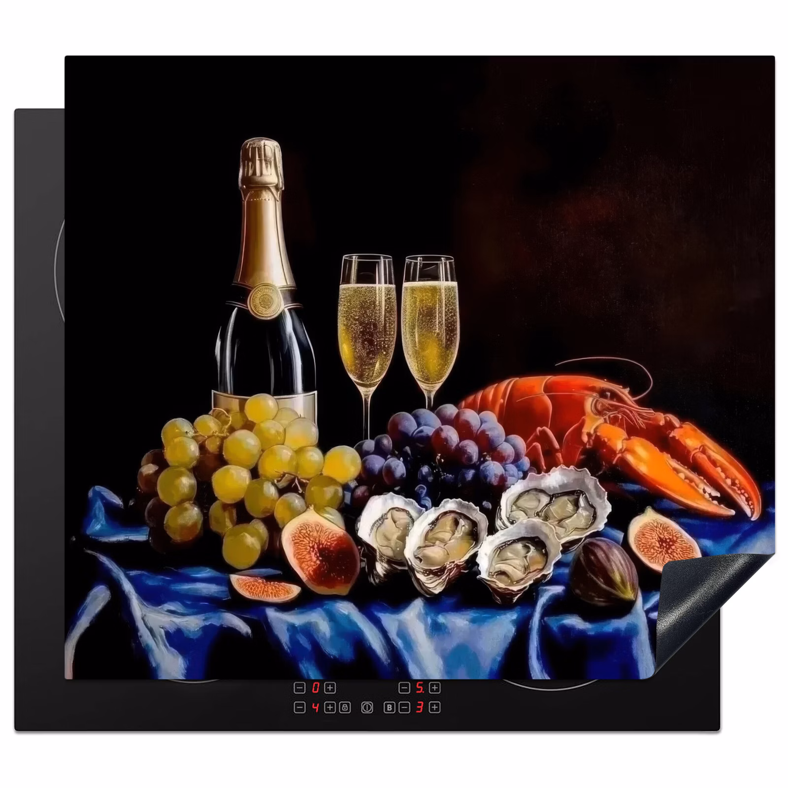 Protection plaque induction - Champagne - Luxe - Huîtres — 1