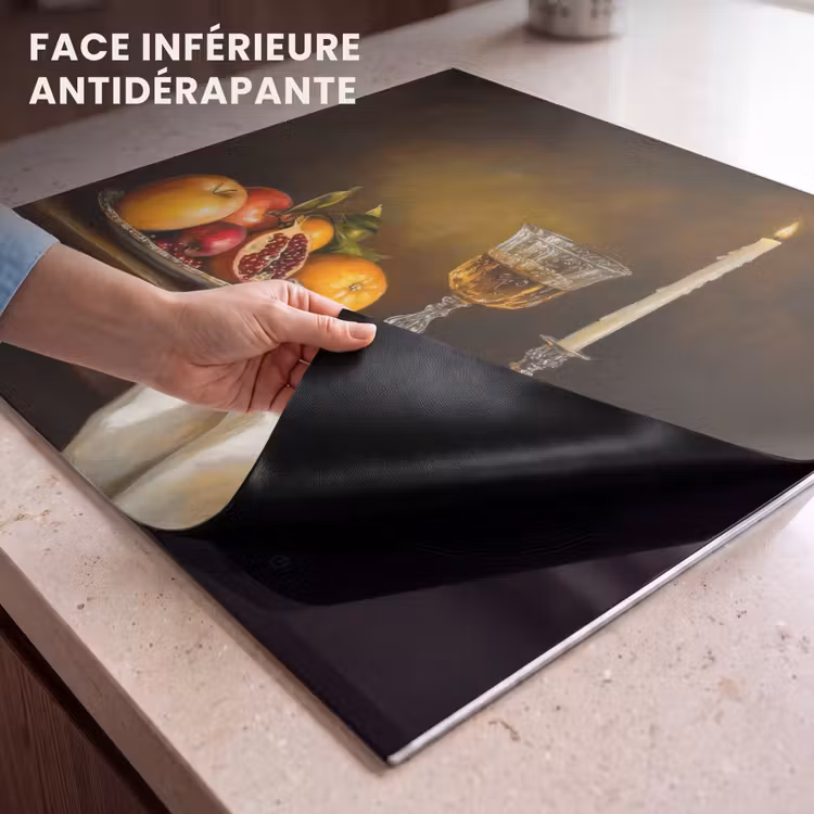 Protection plaque induction - Fruit - Nature morte - Vin - Bougie — 7