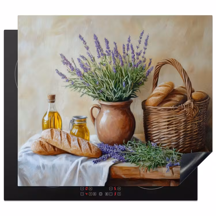 Protection plaque induction - Lavande - Pain - Nature morte — 1