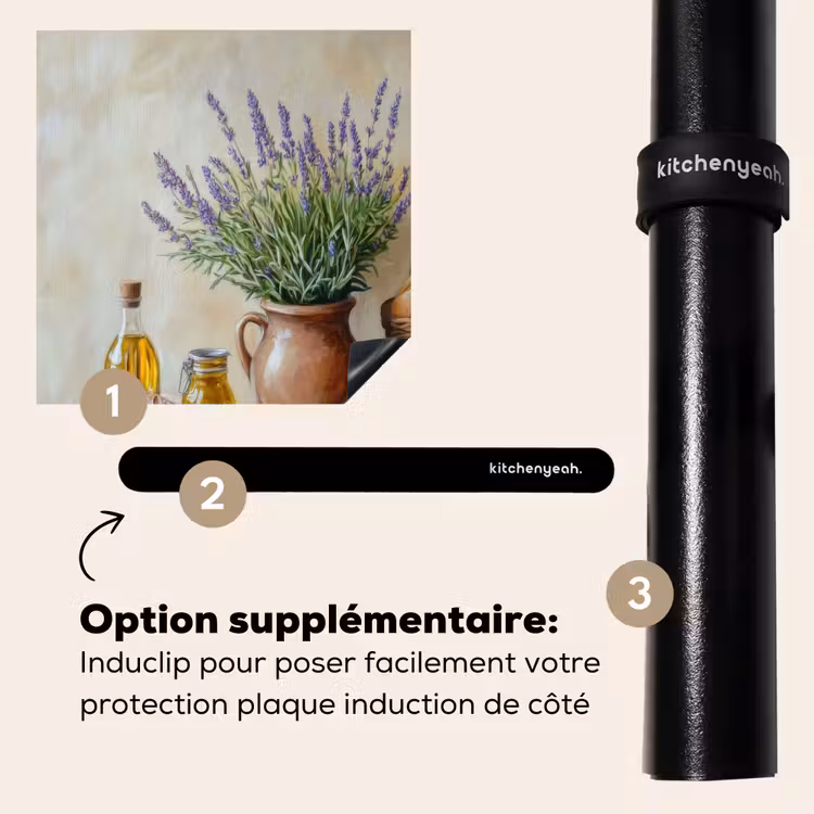 Protection plaque induction - Lavande - Pain - Nature morte — 8
