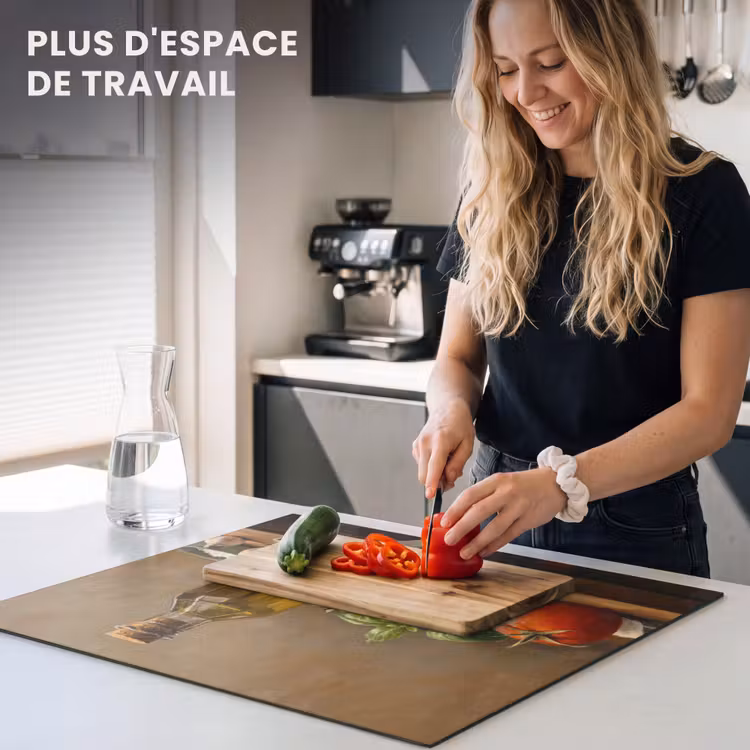 Protection plaque induction - Tomates - Huile d'olive - Nature morte — 5