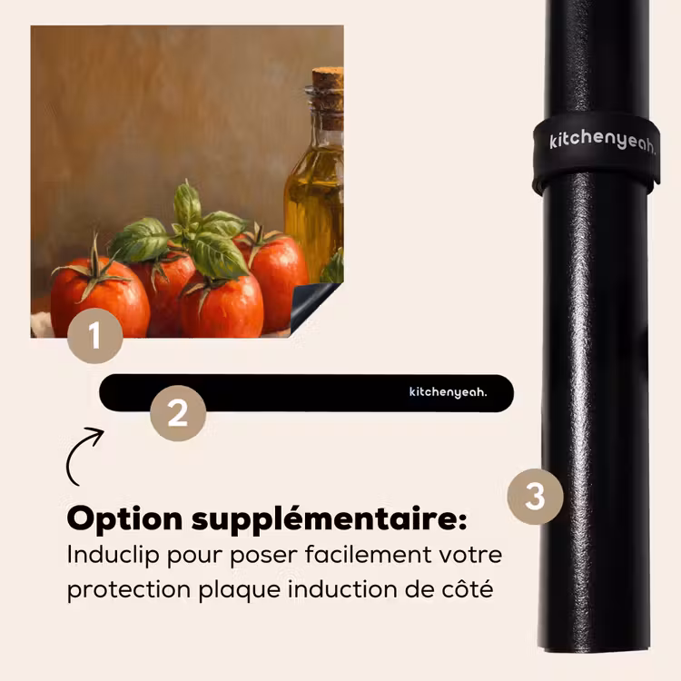 Protection plaque induction - Tomates - Huile d'olive - Nature morte — 8