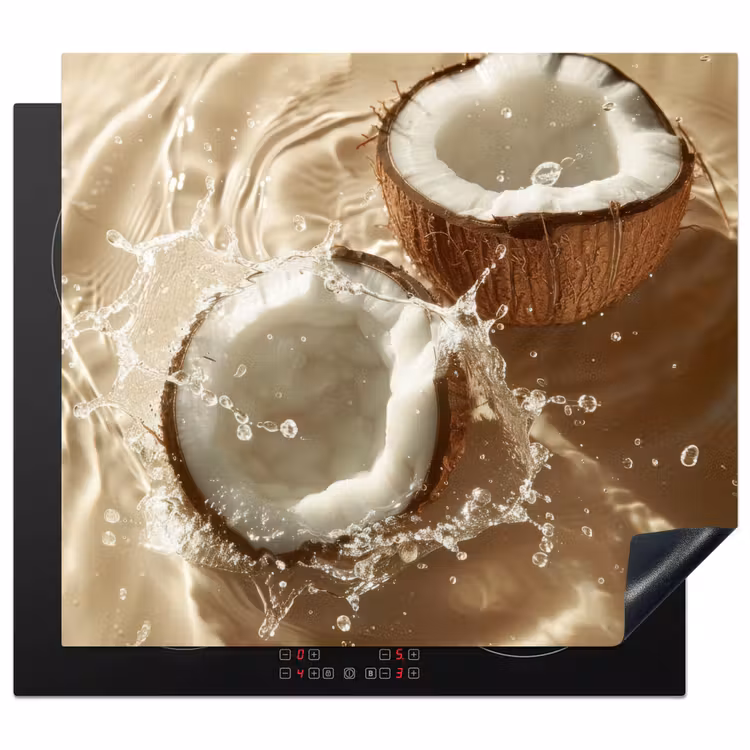 Protection plaque induction - Coconut - Water - Beige - Splashes — 1