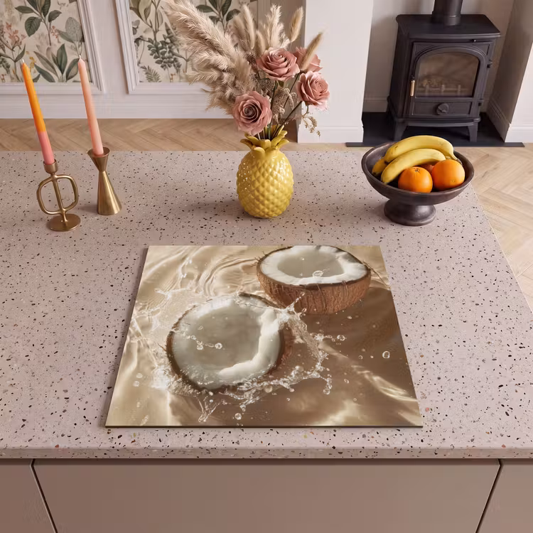 Protection plaque induction - Coconut - Water - Beige - Splashes — 3
