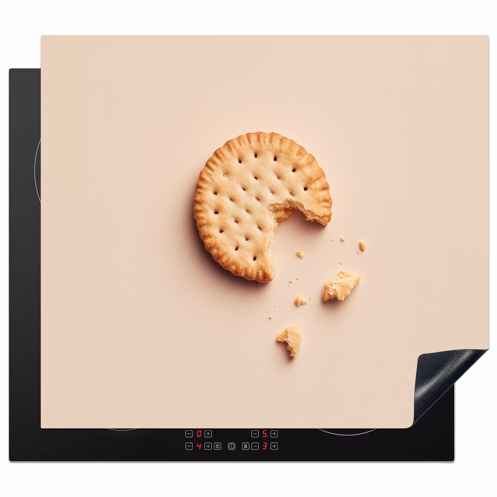 Protection plaque induction - Biscuit - miettes - beige — 1