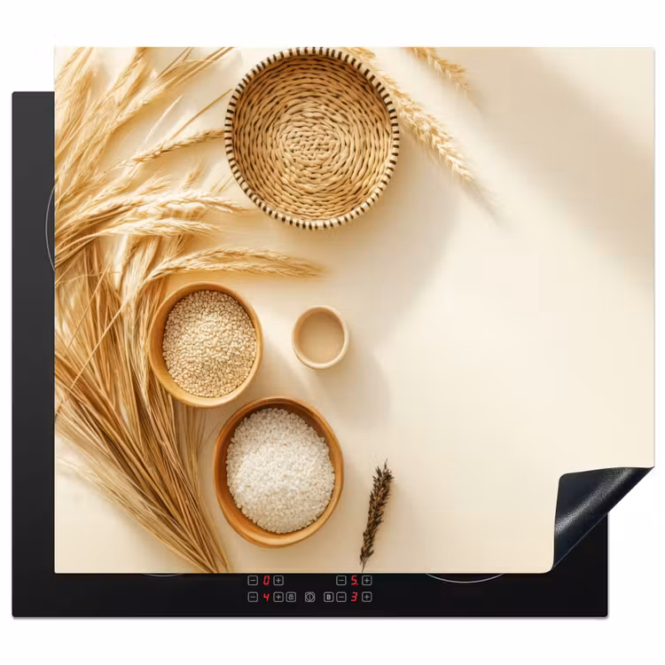 Protection plaque induction - Céréales - Bois - Bol - Beige — 1