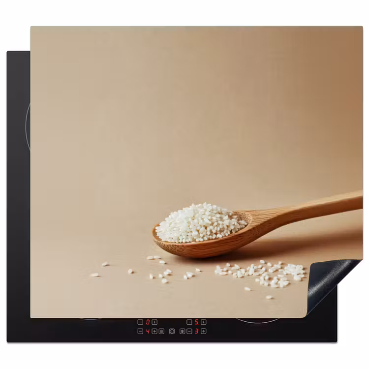 Protection plaque induction - Cuillère - Riz - Bois - Beige — 1