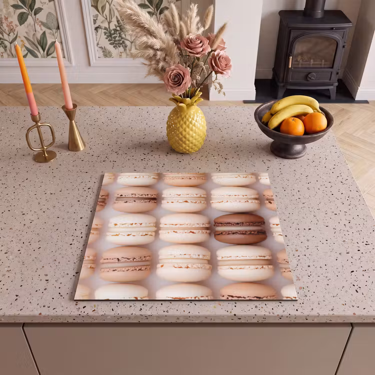 Protection plaque induction - Macarons - Beige - Marron — 3