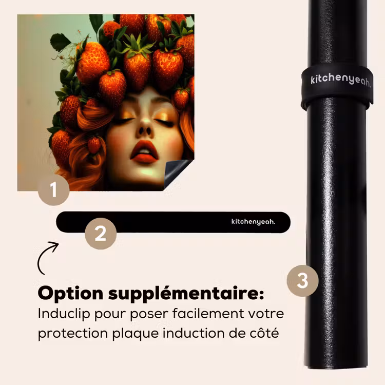 Protection plaque induction - Femme - Fraises - Couronne — 8