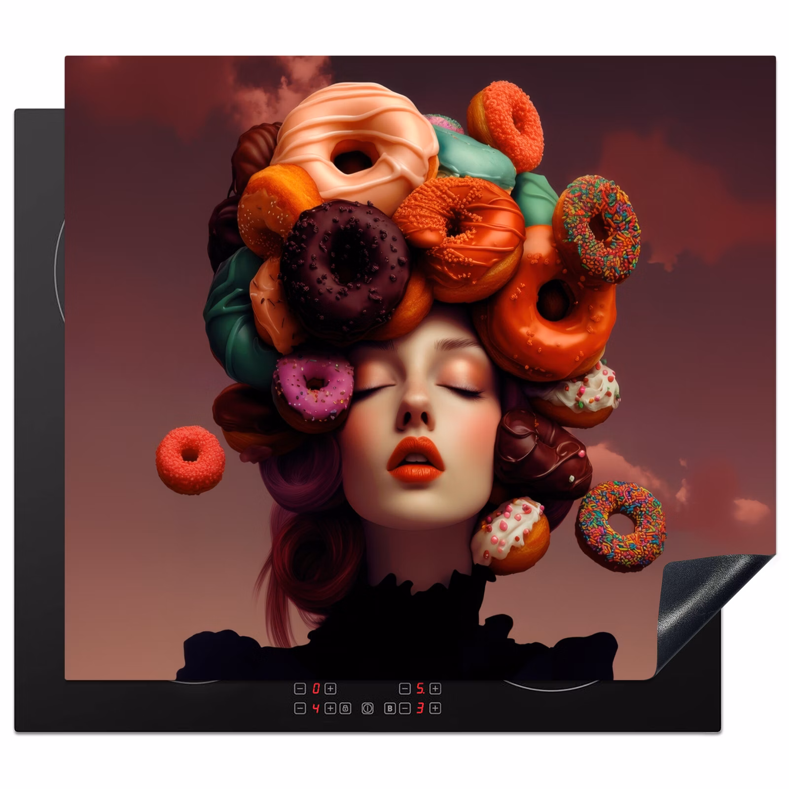 Protection plaque induction - Femme - Donuts - Coloré — 1