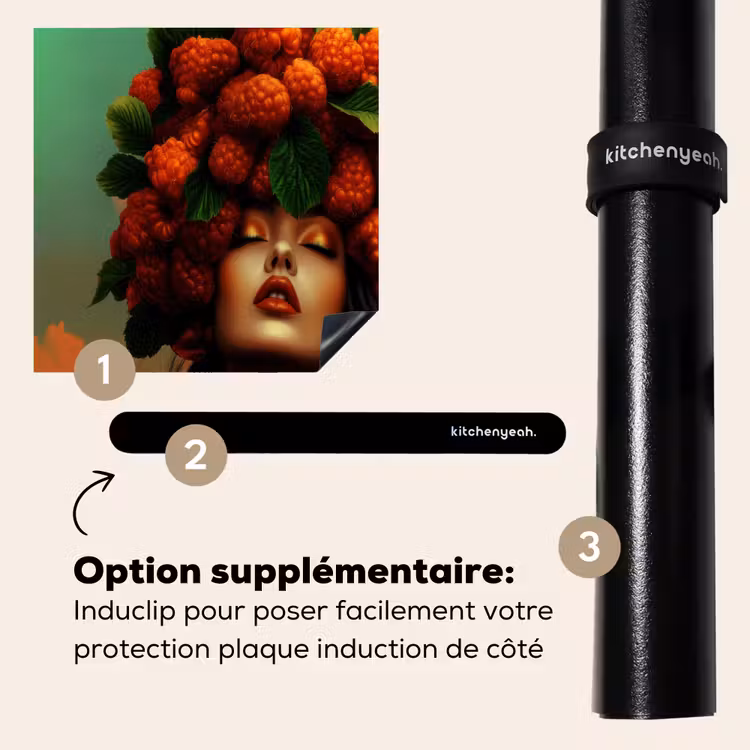 Protection plaque induction - Femme - Framboises - Feuilles — 8