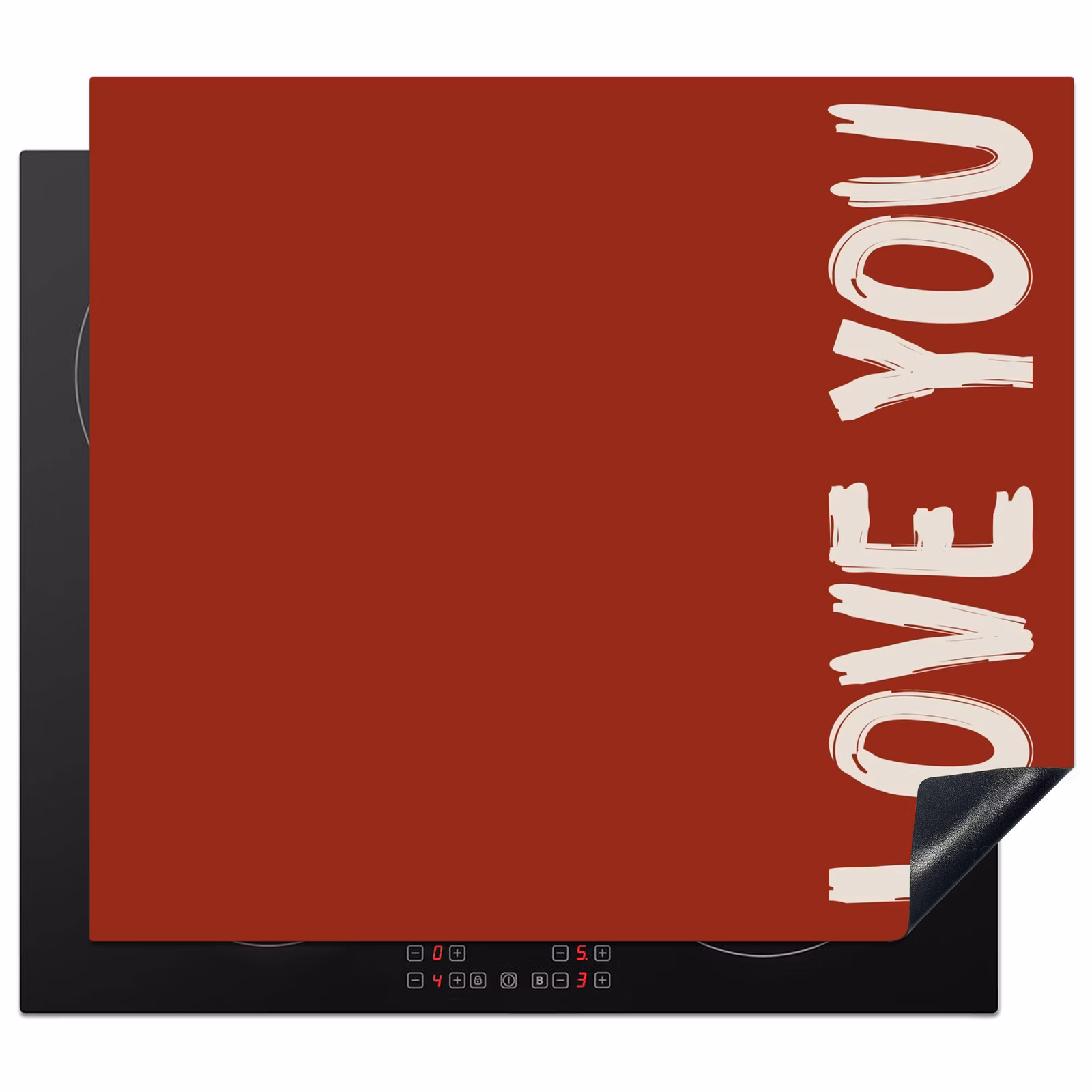 Protection plaque induction - Slant - Loveyou - Rouge — 1
