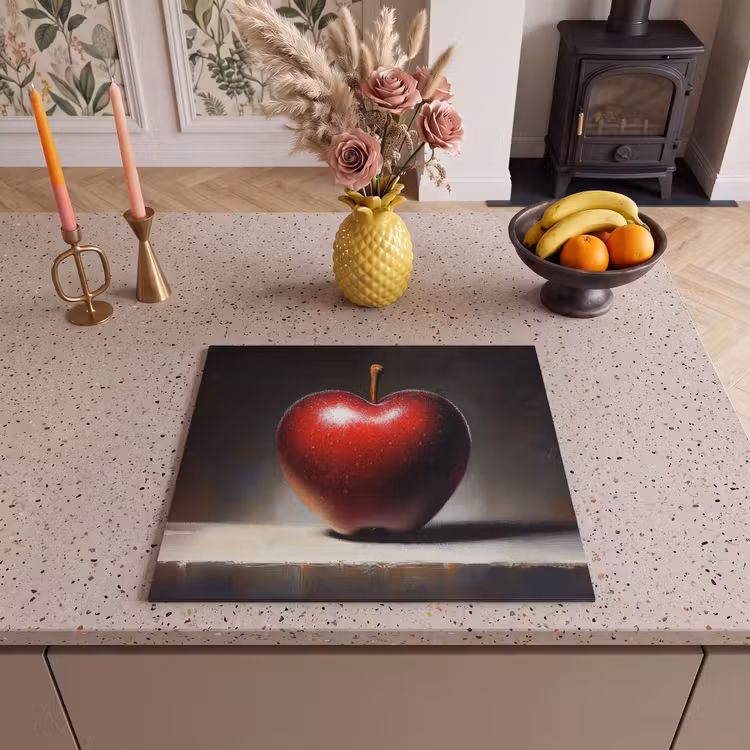 Protection plaque induction - Pomme - Coeur - Rouge — 3
