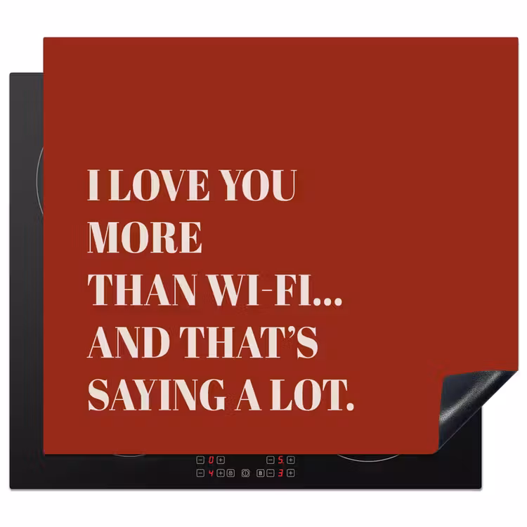 Protection plaque induction - Rouge - Citation - Amour — 1