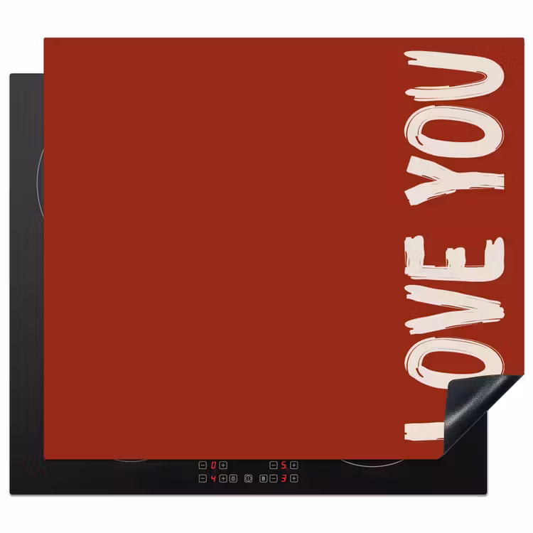 Protection plaque induction - Slant - Loveyou - Rouge — 1