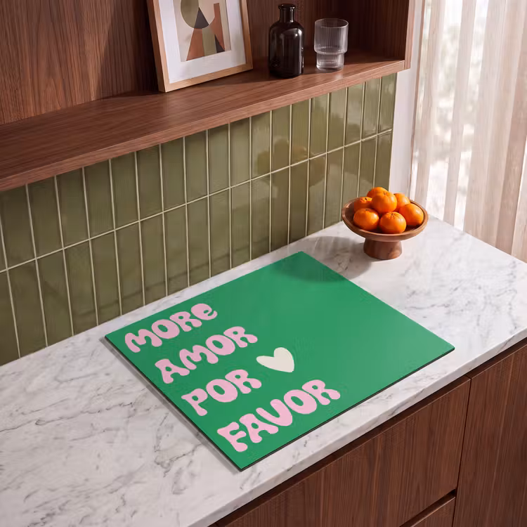 Protection plaque induction - Amor - Valentine - Vert - Texte — 4