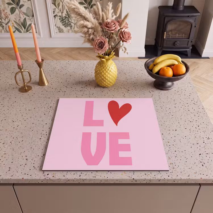 Protection plaque induction - Amour - Rose - Coeur - Valentin — 3