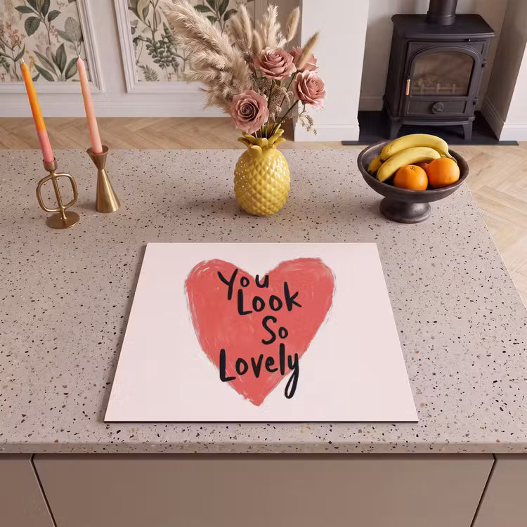Protection plaque induction - Coeur - Rouge - Valentin — 3