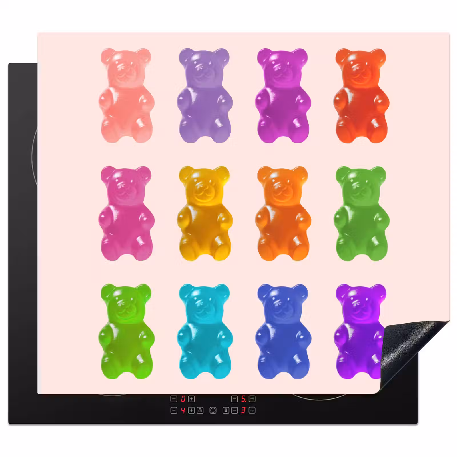 Protection plaque induction - Ours - Coloré - Bonbons — 1
