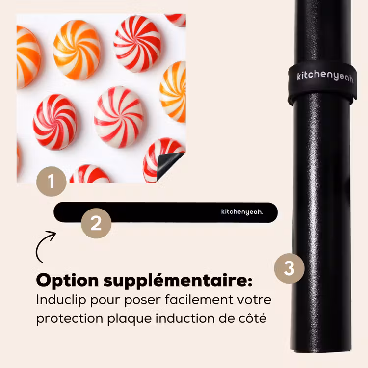 Protection plaque induction - Bonbons - Motif - Rouge - Orange — 8