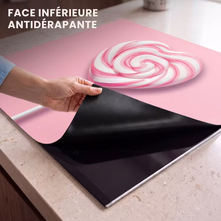Protection plaque induction - Bonbons - Sucettes - Coeur - Rose — 7